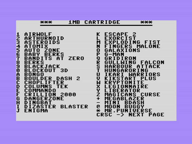 Commodore 16/116/Plus 4 1MB-os Cartridge Juhász Jácint fejlesztés