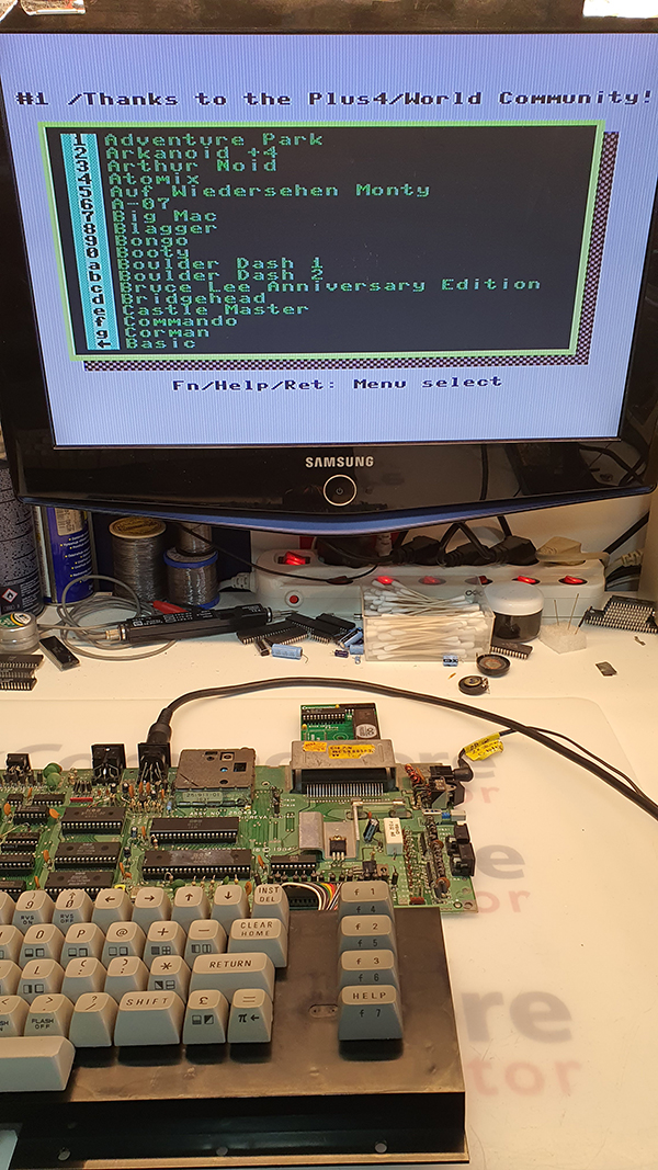 Commodore 16, 116, Plus 4 (264-es) 2MB Cartridge Szabó Csaba gyártása