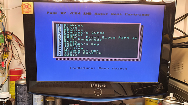 Commodore 16, 116, Plus 4 (264-es) 2MB Cartridge Szabó Csaba gyártása