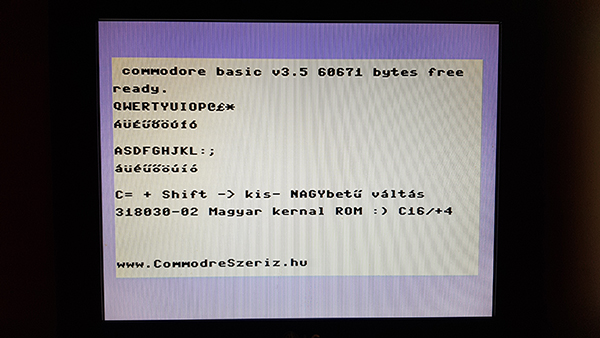 Commodore Szerviz és Restaurátor | Commodore Plus 4 magyarosítása